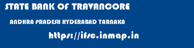 STATE BANK OF TRAVANCORE  ANDHRA PRADESH HYDERABAD TARNAKA   ifsc code
